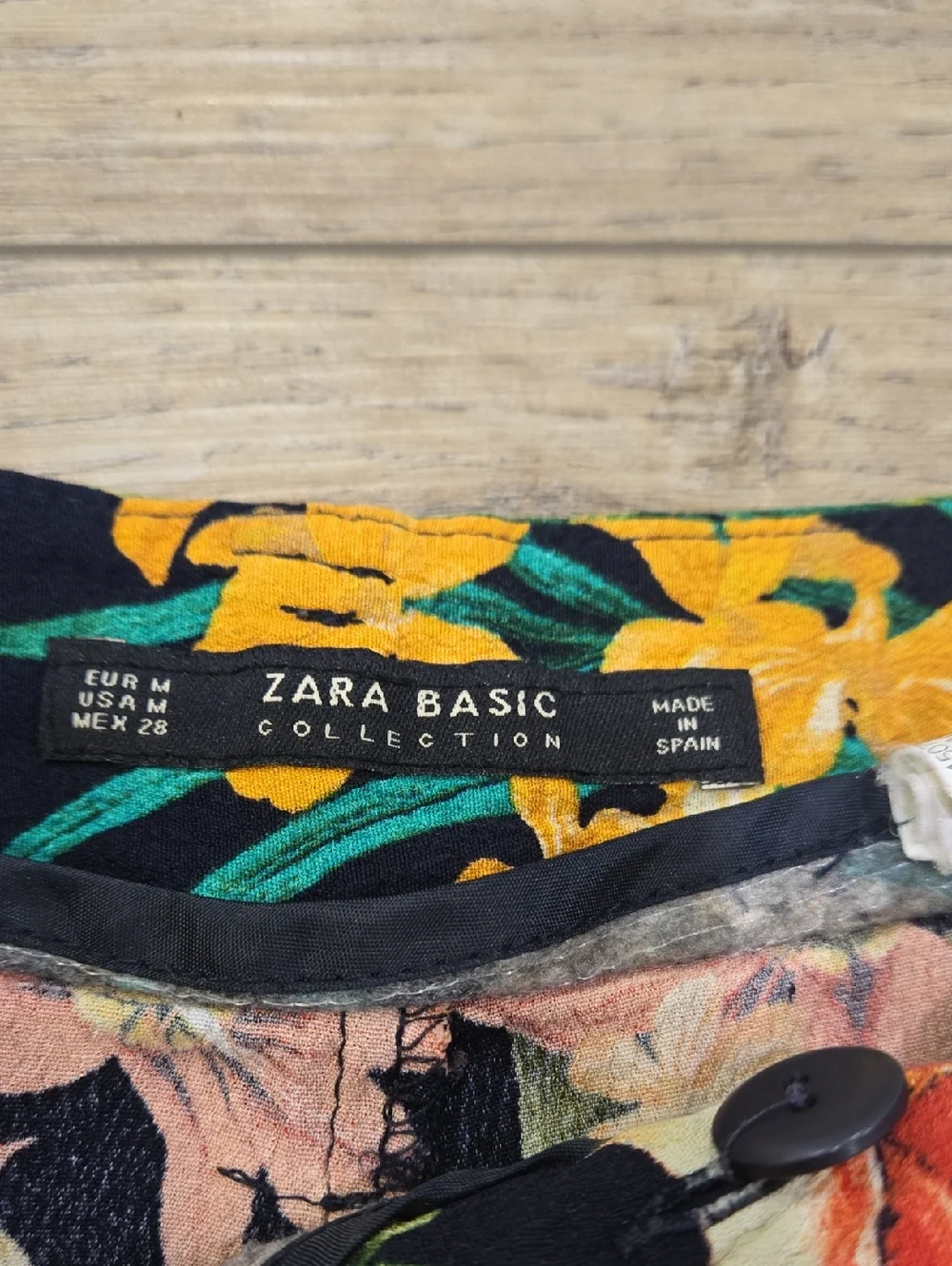 Zara Tropical Print Wide-Leg Resortwear/Polynesian Pants - Picture 3 of 10